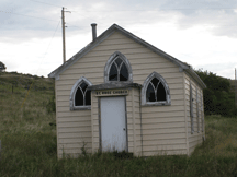 Abandoned church (St. Rose) at Soldier Creek, SD.